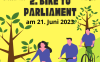 Flyer bike to parliament